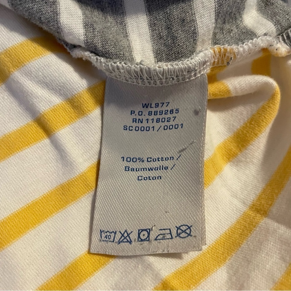 Boden SMALL Multicolored Bretton Top WL977 stripes long sleeve black yellow gray - Picture 4 of 5